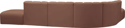 Arc - Faux Leather 7 Piece Corner Modular Sofa