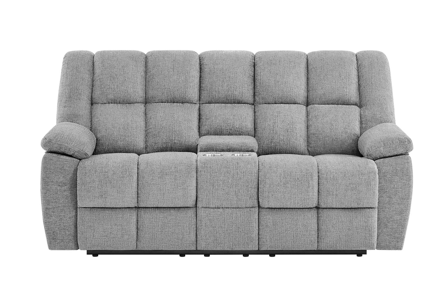 U6000 - Console Reclining Loveseat - Smoke