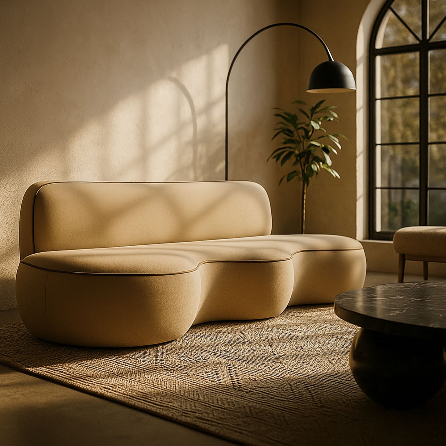 Swerve - Velvet 101" Upholstered Sofa