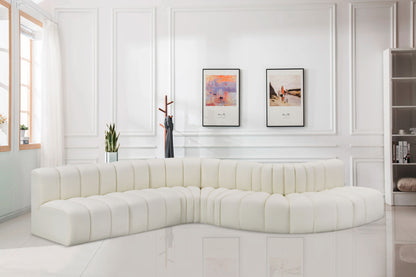 Arc - Faux Leather 7 Piece Modular Sofa