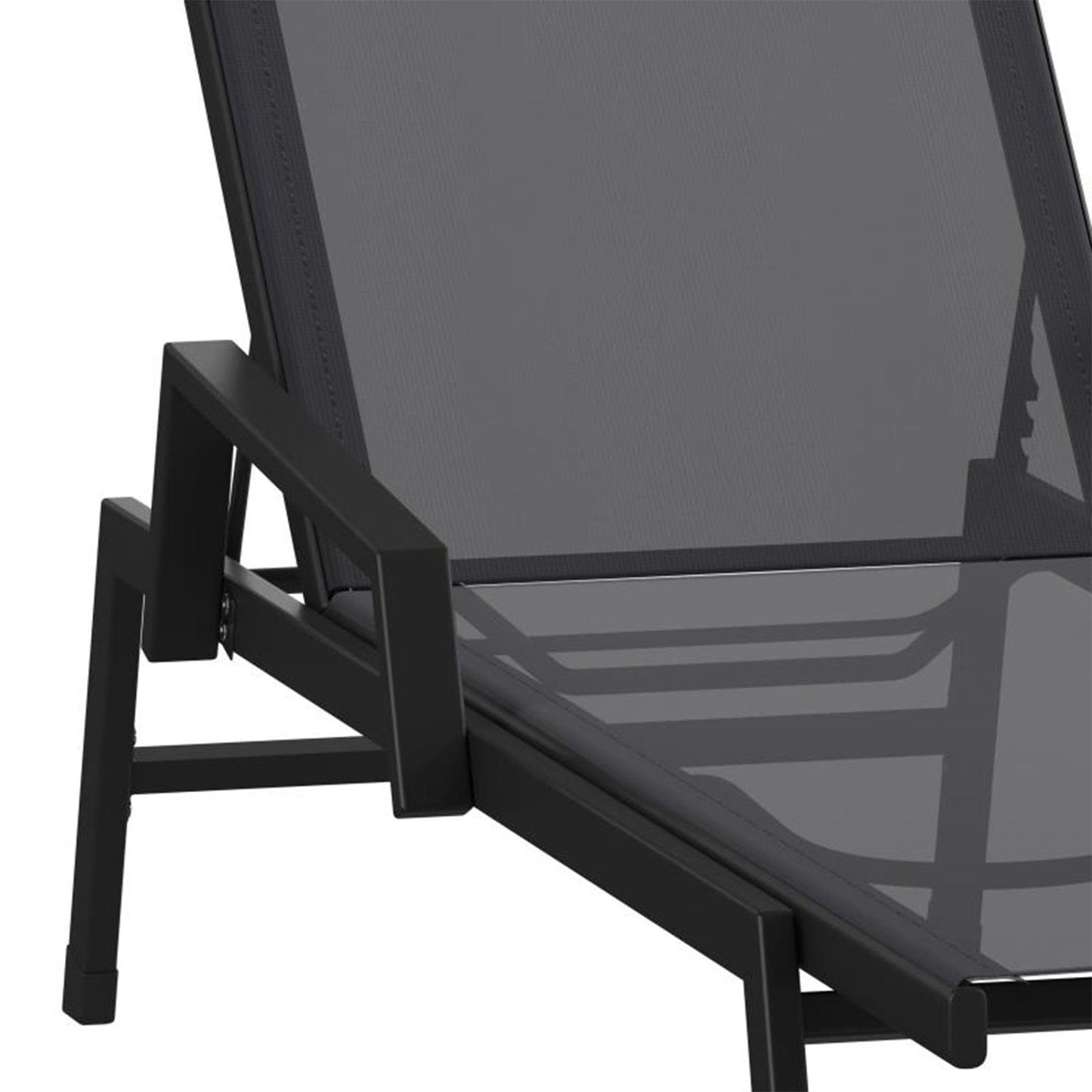 Flash Furniture - Chaise Lounge - Black