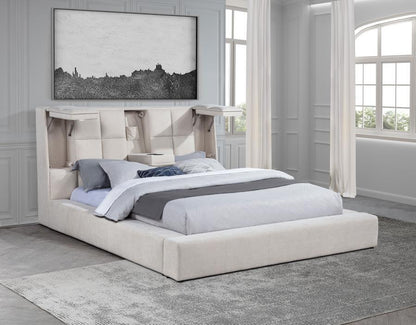 Dreux - Upholstered Panel Platform Bed