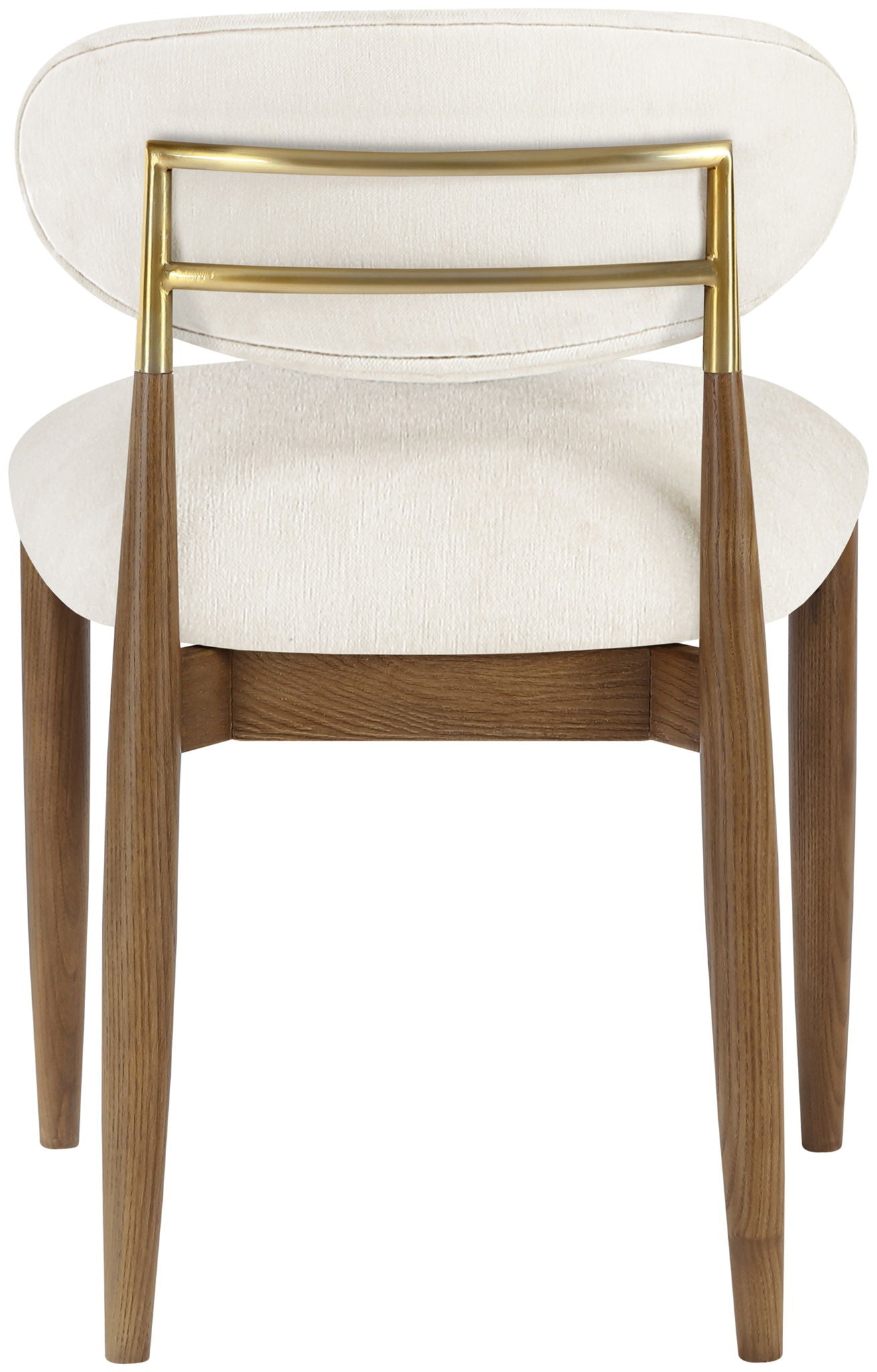 Riccio - Fabric Dining Side Chair (Set of 2) - Walnut Frame