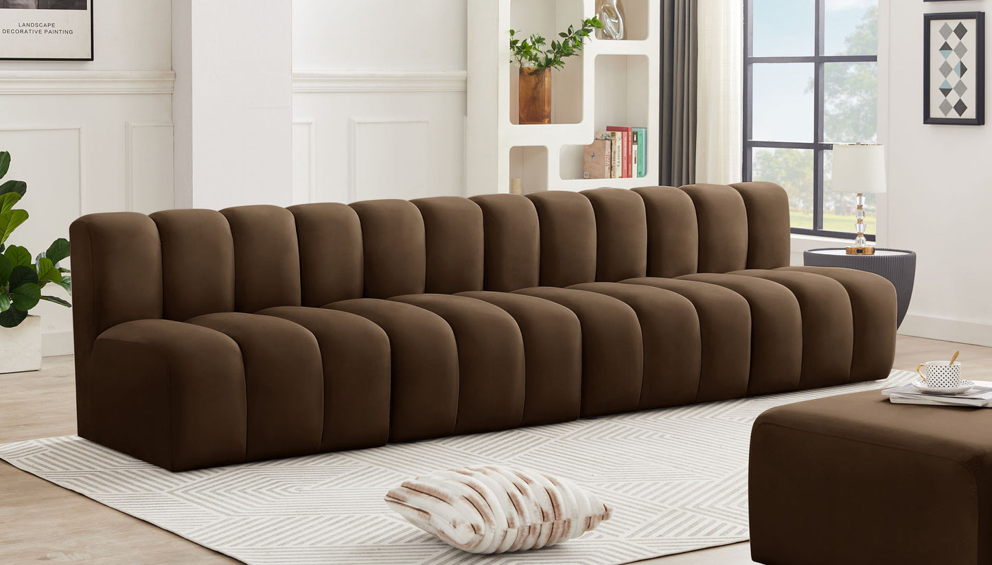 Arc - Velvet 4 Seats Modular Sofa