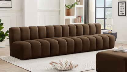 Arc - Velvet 4 Seats Modular Sofa