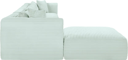 Shaggy - 5 Piece Modular Sectional With Ottoman