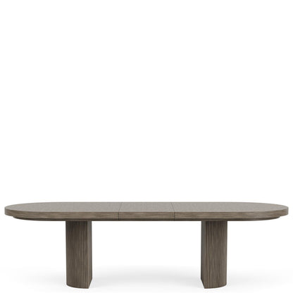 Sariel - Double Pedestal Dining Table - Dark Brown