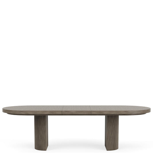 Sariel - Double Pedestal Dining Table - Dark Brown