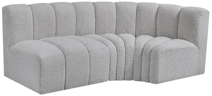 Arc - Boucle Fabric 3 Piece Sofa