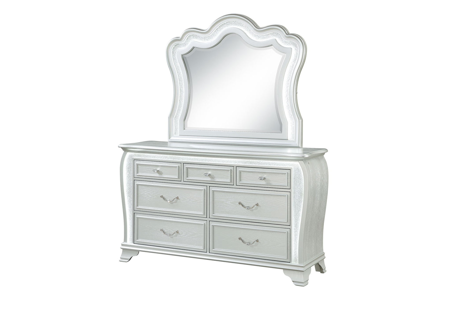 Aria - Dresser With LED - Silver