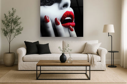 Temp Glass With Foil & Rhinestones - Black Lace - Black