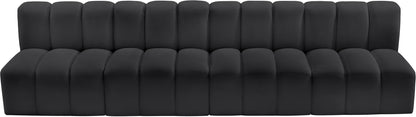 Arc - Faux Leather 4 Seats Modular Sofa