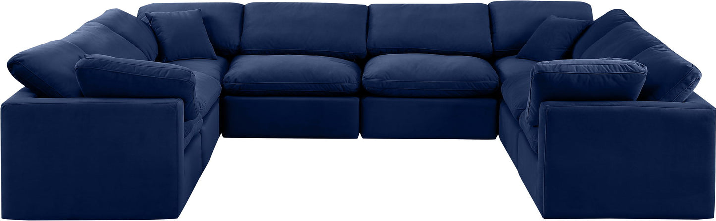 Indulge - Velvet 8 Piece Modular Sectional