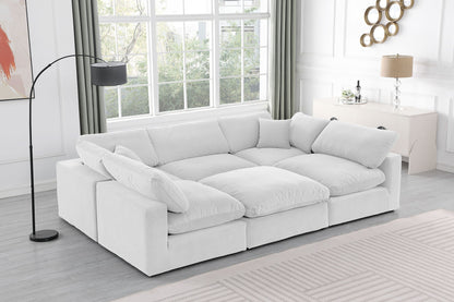 Comfy - 6 Piece Velvet Sectional