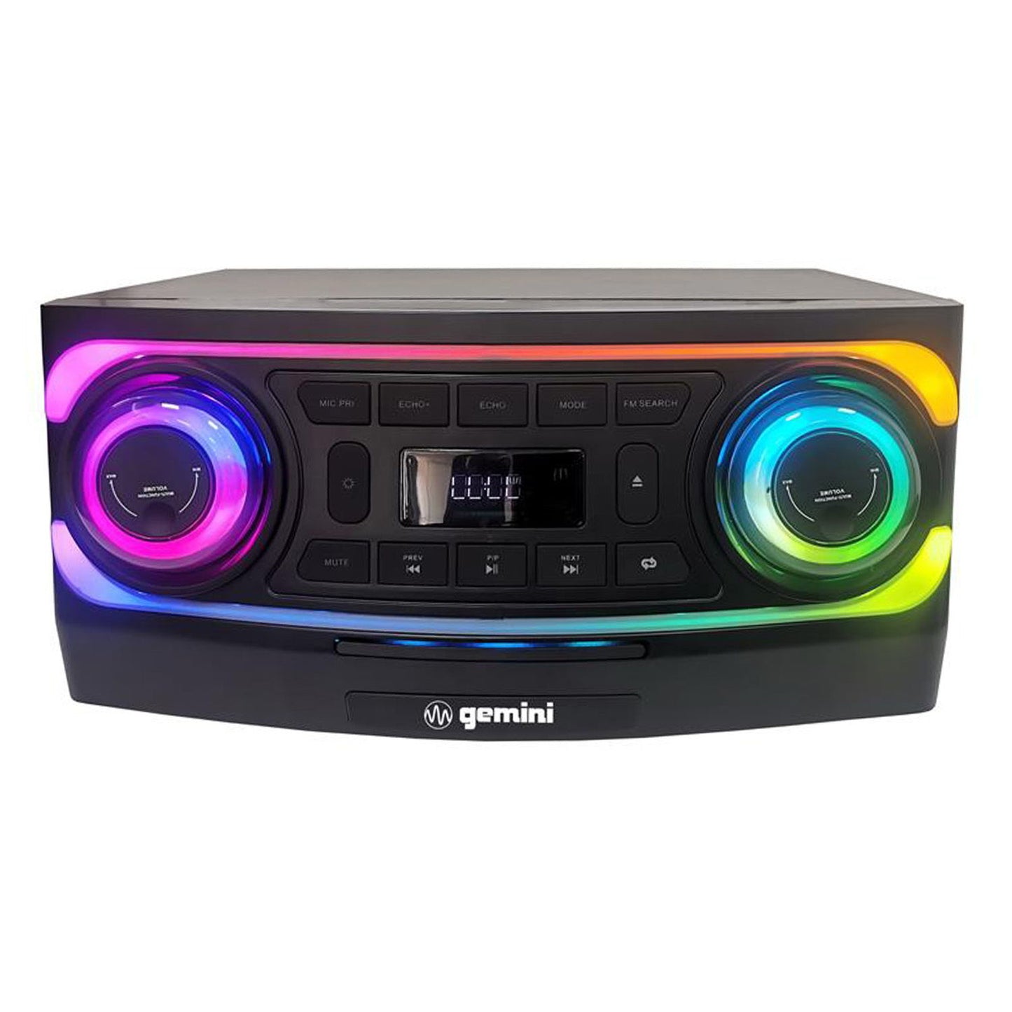 Gemini - Home Audio/Karaoke System, With Light Effects, 6000W IPP - Black