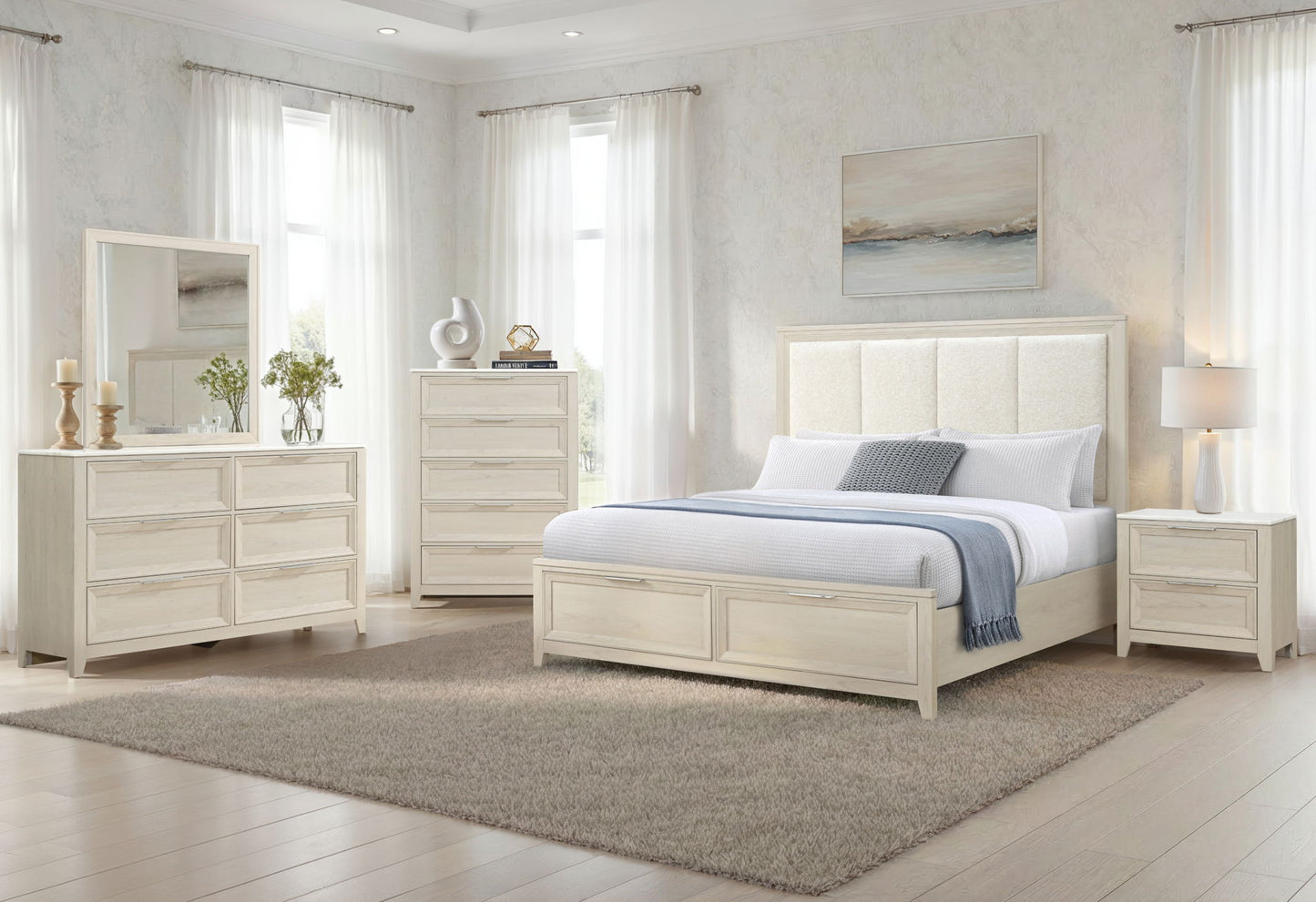 Mariah - Nightstand - Beige