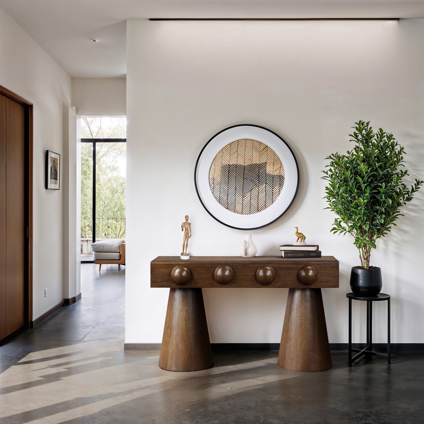 Bracciano - Oak Veneer Console Table