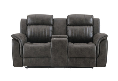 U8517 - Reclining Sofa / Console Reclining Loveseat - Gray
