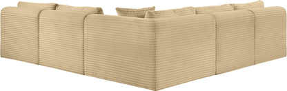 Shaggy - 5 Piece Modular Corner Armless Sectional