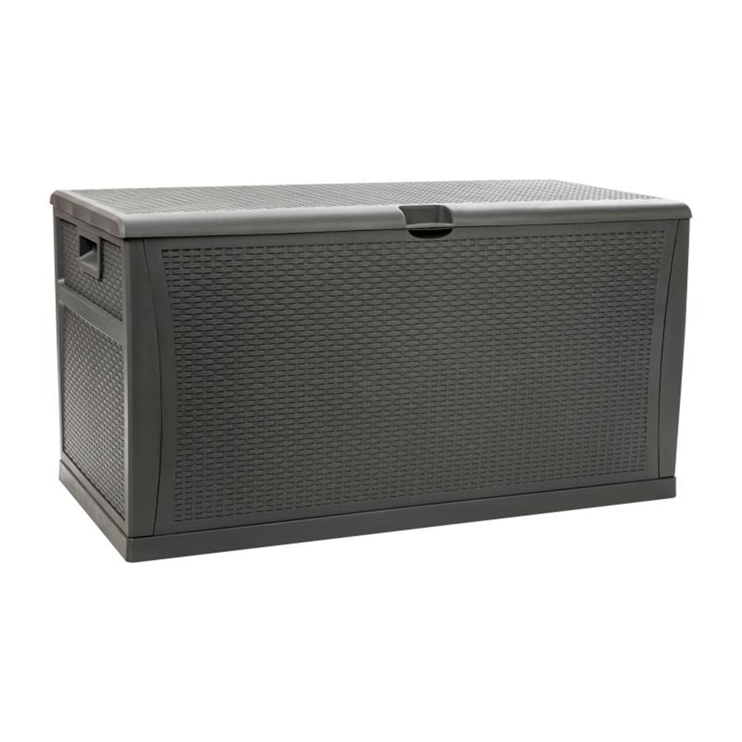 Flash Furniture - 120 Gal Plastic Deck Box - Gray