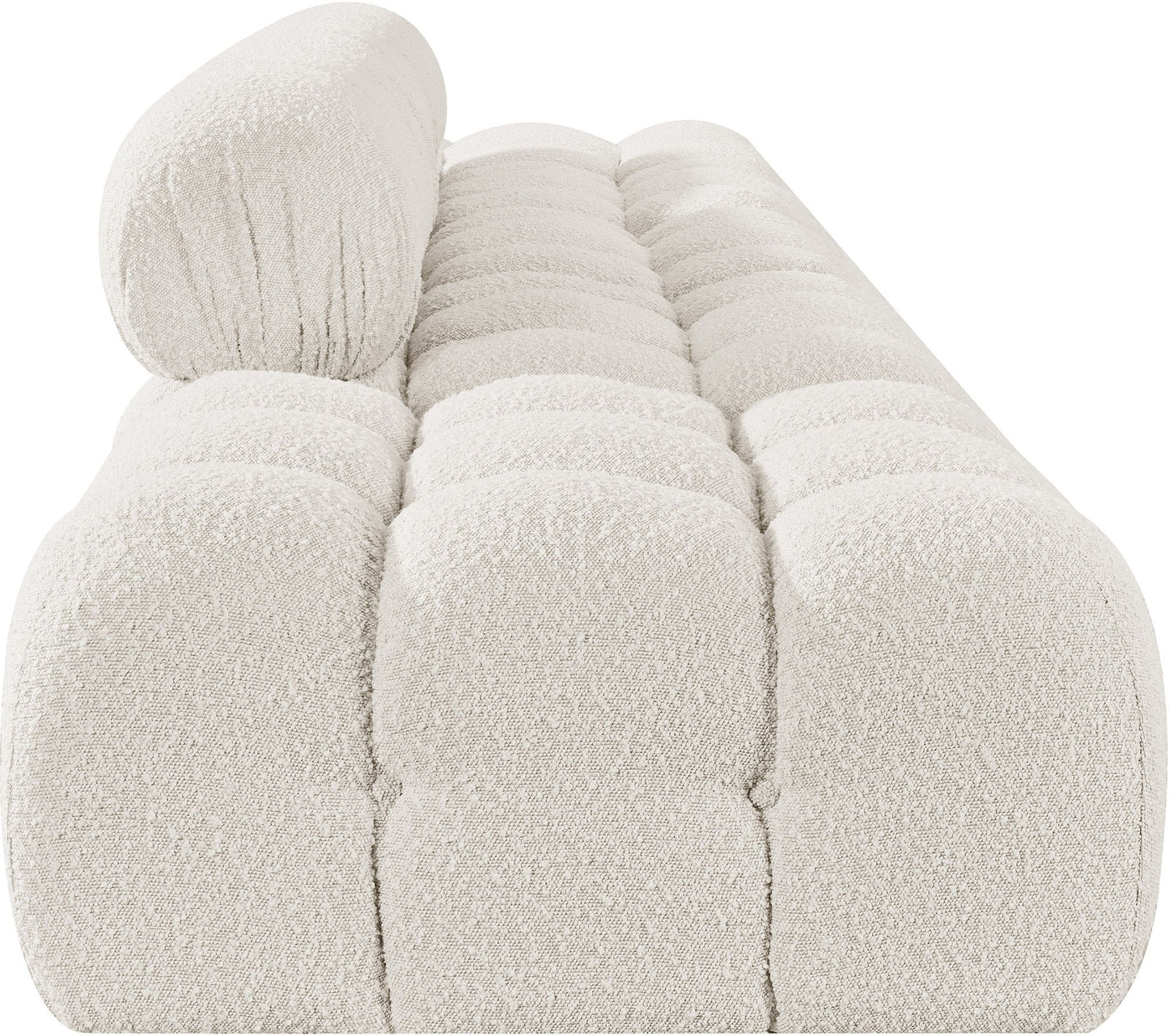 Ames - 5 Piece Boucle Upholstered Modular Sofa With 2 Armless Seats
