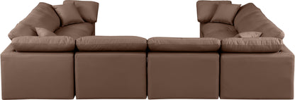 Indulge - Faux Leather 8 Piece Modular Sectional