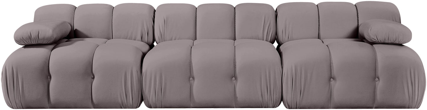 Orin - Velvet 3 Piece Modular Sofa