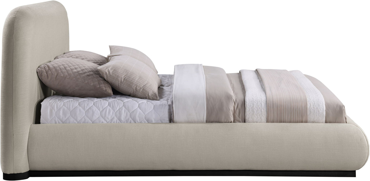 Vaughn - Chenille Bed With Black Base