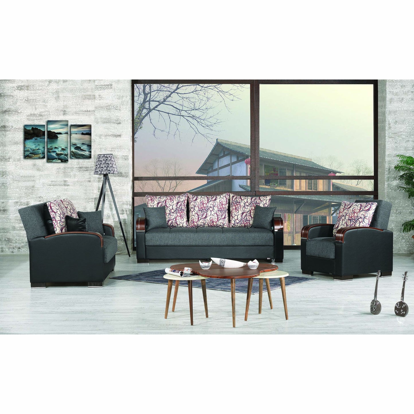 Ottomanson Mobimax - Upholstered Convertible Sofabed With Storage