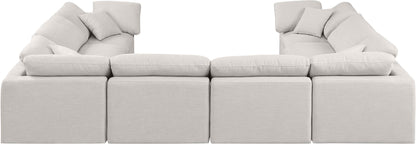 Indulge - Linen 8 Piece Modular Sectional