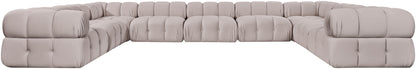 Orin - Velvet Performance Fabric Upholstered 9 Piece Sectional