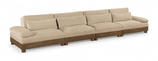 Turin - 4 Piece Fabric Upholstered Modular Sofa