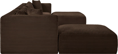 Shaggy - 7 Piece Modular Sectional With 2 Ottomans