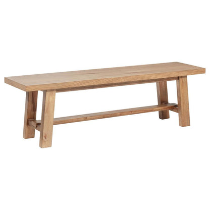 Middleton - Wood Backless Dining Bench Natural - Brown