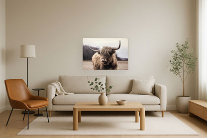 "Majestic Highland" Canvas In Frame - Brown