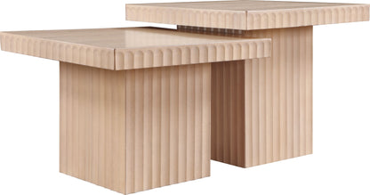 Spencer - 18" Oak Veneer 2 Piece Coffee Table