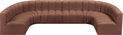 Arc - Faux Leather Modular U-Shaped Sectional
