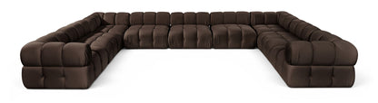 Orin - Velvet Performance Fabric Upholstered 9 Piece Sectional