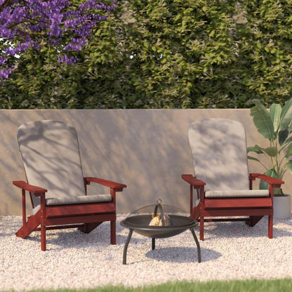 Flash Furniture - Chairs With Cushion (Set of 2) - Red / Cream