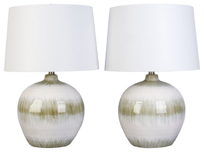 Dune Veil - 26 X 16 - Ceramic Table Lamp (Set of 2) - Ivory