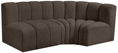 Arc - Boucle Fabric 3 Piece Sofa