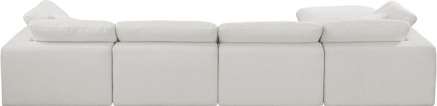 Comfy - 5 Piece Linen Modular Sectional With Chaise