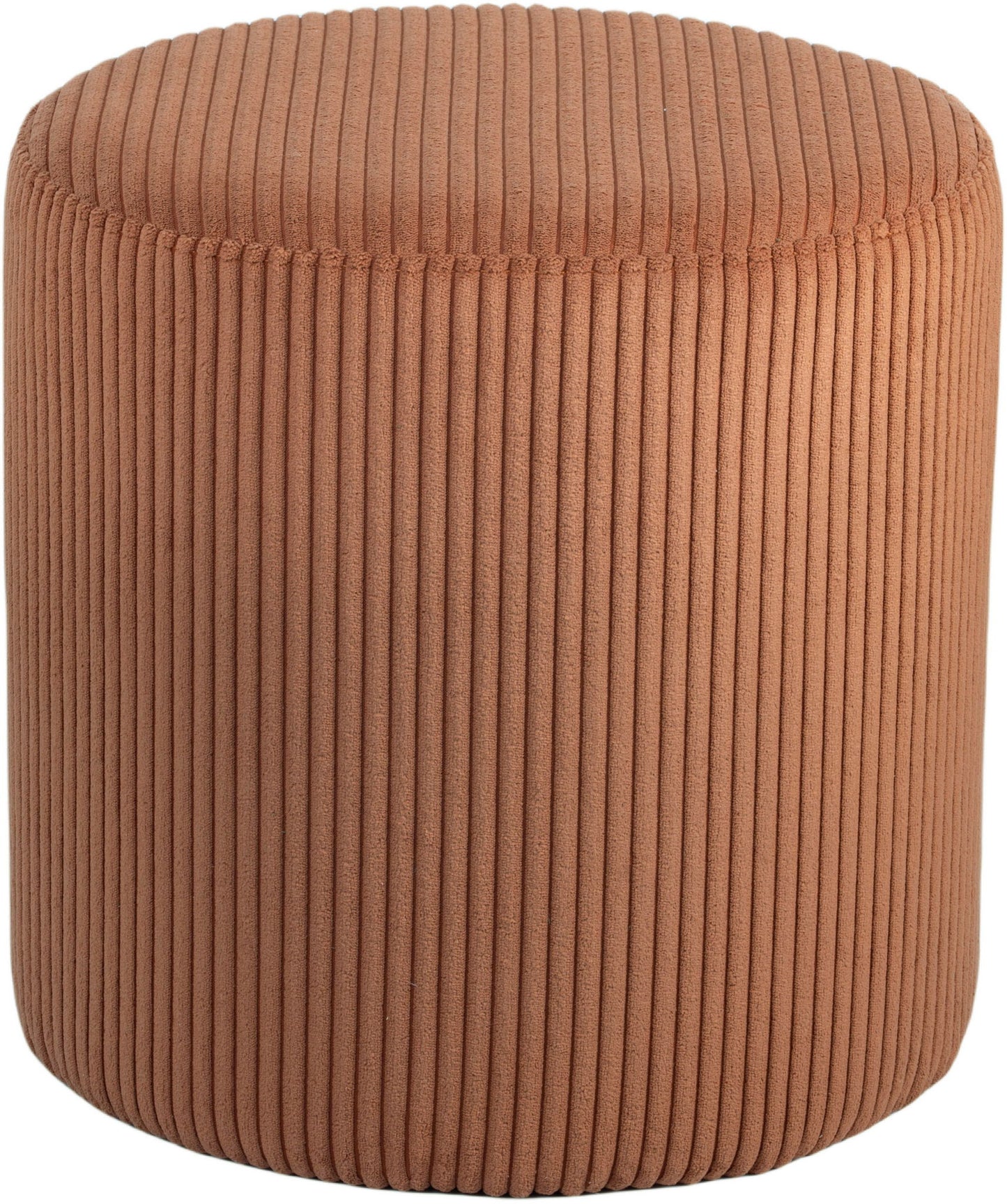 Roy - Round Microsuede Ottoman / Stool