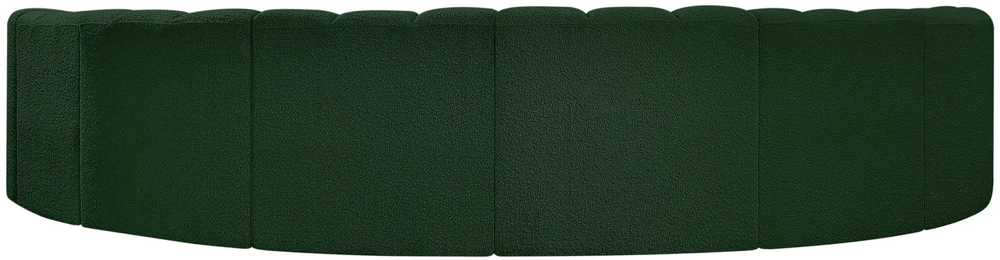 Arc - Boucle Fabric 8 Piece U-Shaped Modular Sofa