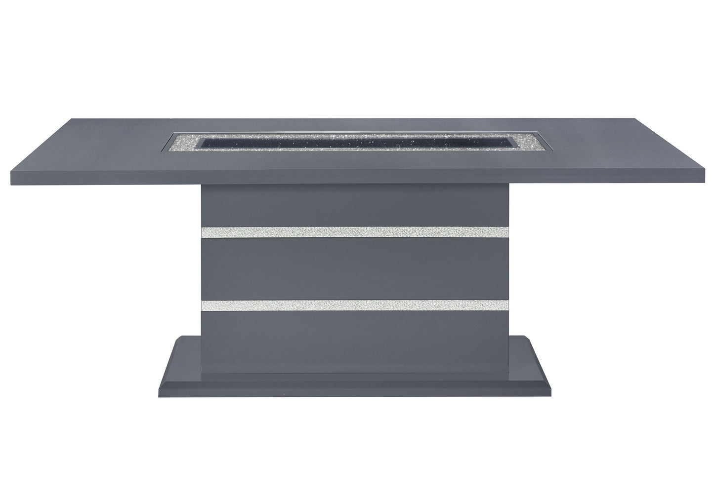 Monaco - 5 Piece Dining Room Set (Dining Table And Four Dining Chairs) - Dark Gray