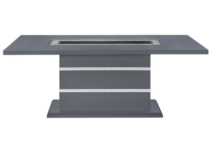 Monaco - 5 Piece Dining Room Set (Dining Table And Four Dining Chairs) - Dark Gray