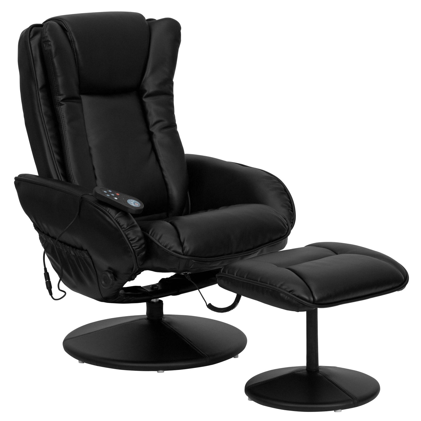 Flash Furniture - Multiple Position Massage Recliner - Black