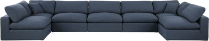 Comfy - 7 Piece Linen Modular Armless Sectional