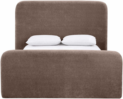 Fira - Chenille Fabric Upholstered Bed