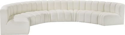 Arc - Faux Leather 8 Piece U-Shaped Modular Sofa